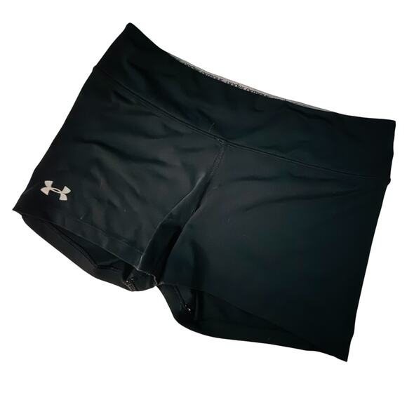 Under Armour Heatgear Shortie Shorts Black Size Medium - Picture 1 of 4